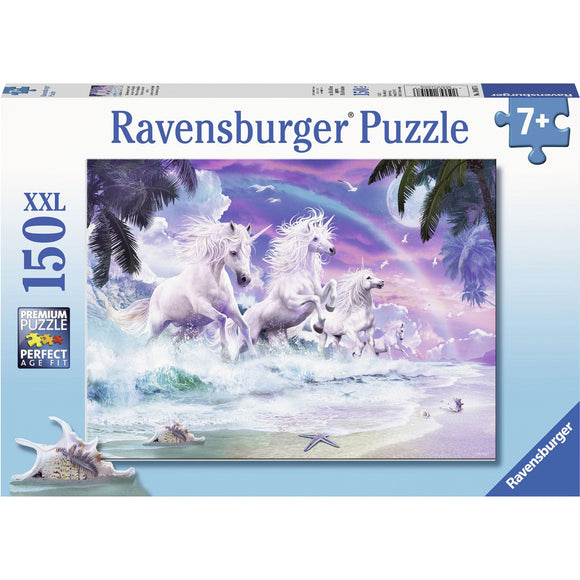 Ravensburger Unicorns on the Beach Puzzle 150 pc-RB10057-6-Animal Kingdoms Toy Store