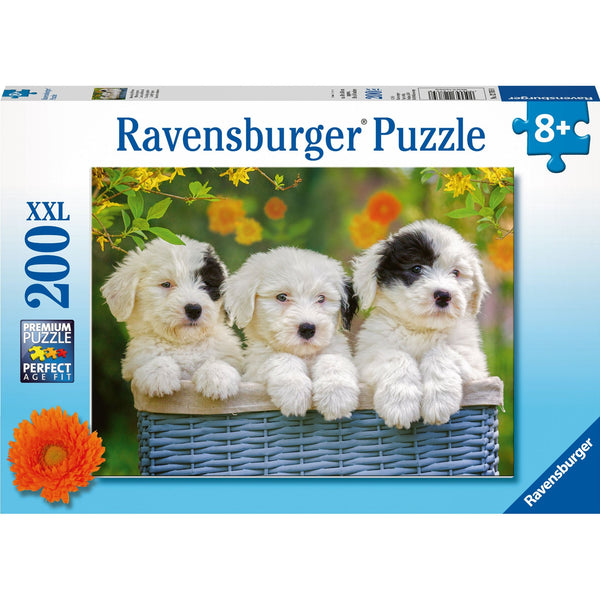 Ravensburger Cuddly Puppies Puzzle 200pc-RB12765-8-Animal Kingdoms Toy Store