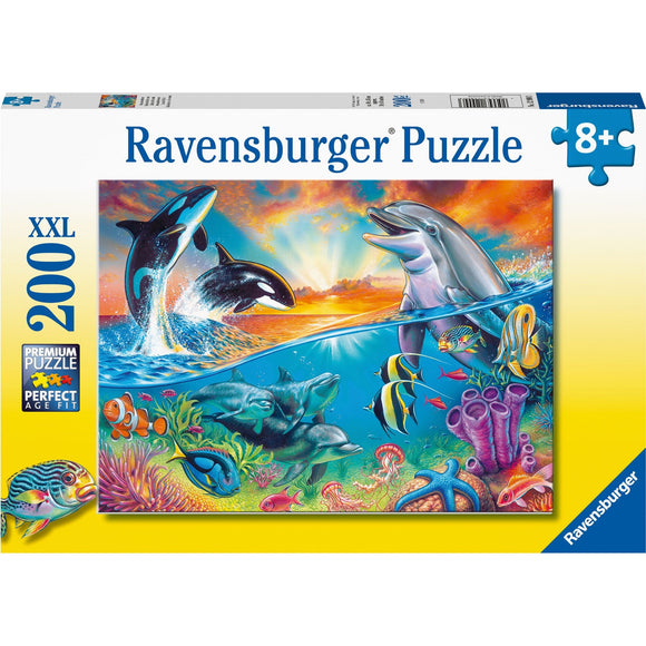 Ravensburger Ocean Wildlife puzzle 200pc-RB12900-3-Animal Kingdoms Toy Store