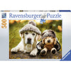 Ravensburger Winter Labrador Puzzle 500pc-RB14783-0-Animal Kingdoms Toy Store