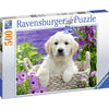 Ravensburger Sweet Golden Retriever Puzzle 500pc-RB14829-5-Animal Kingdoms Toy Store