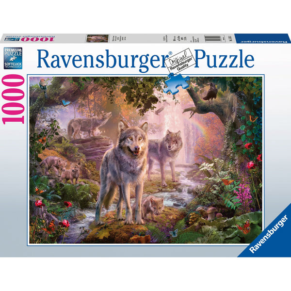 Ravensburger Summer Wolves Puzzle 1000pc-RB15185-1-Animal Kingdoms Toy Store