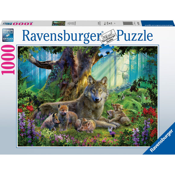 Ravensburger Wolves in the Forest 1000pc-RB15987-1-Animal Kingdoms Toy Store