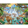 Ravensburger Waterfall Safari 1500pc-RB16461-5-Animal Kingdoms Toy Store