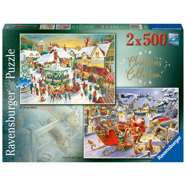 Ravensburger Christmas Collection 2x500pc Puzzle-RB15031-1-Animal Kingdoms Toy Store
