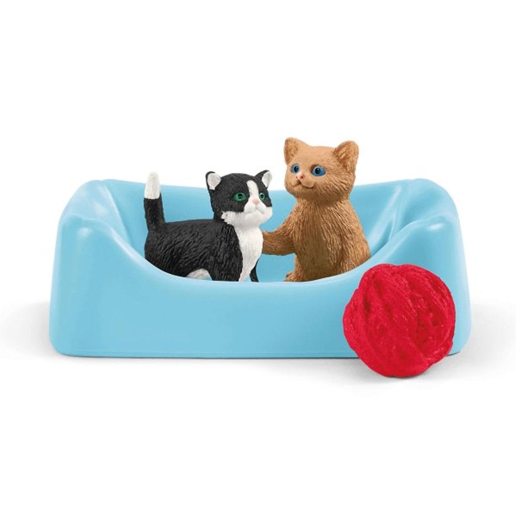 Schleich Playtime for cute cats-42501-Animal Kingdoms Toy Store
