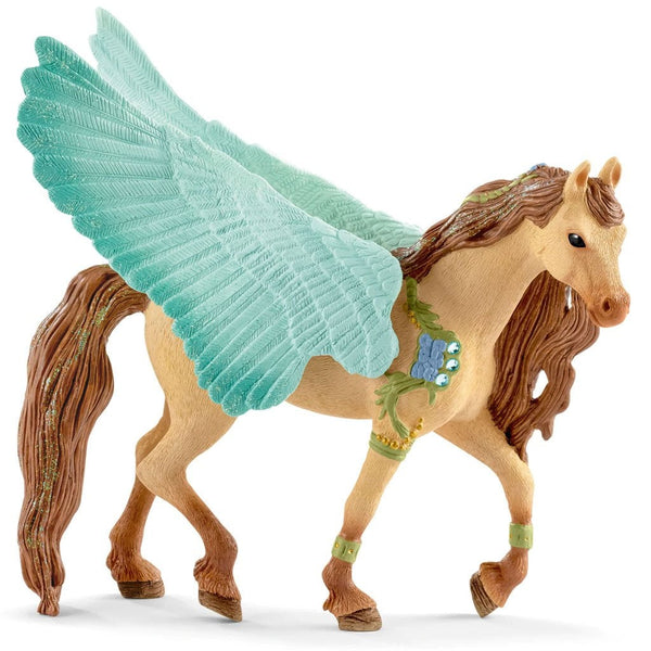 Schleich Decorated Pegasus Stallion-70574-Animal Kingdoms Toy Store