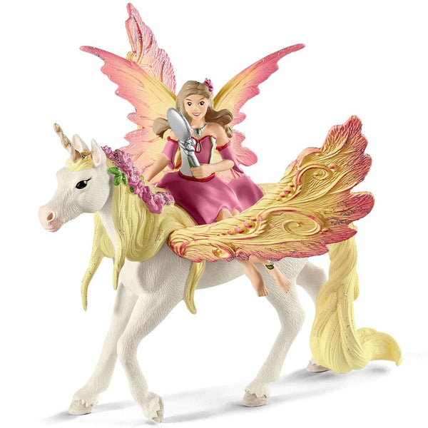 Schleich Feya with Pegasus Unicorn-70568-Animal Kingdoms Toy Store