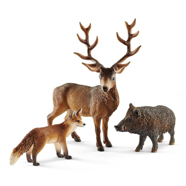 Schleich Forest Dwellers Pack European-41458-Animal Kingdoms Toy Store