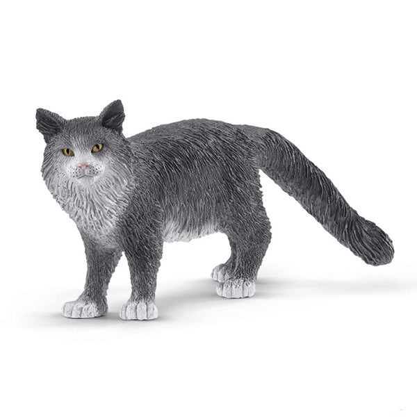 Schleich Maine Coon Cat-13893-Animal Kingdoms Toy Store