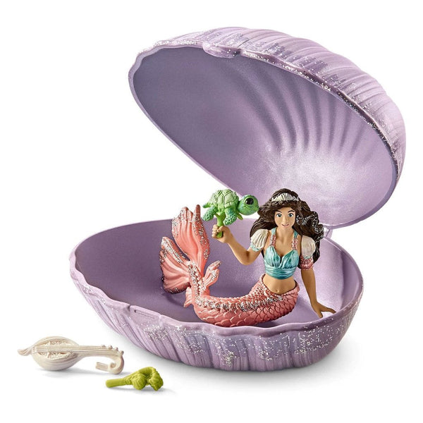 Schleich Mermaid with Baby Turtle in Shell-70562-Animal Kingdoms Toy Store