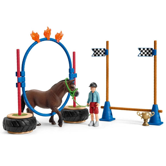 Schleich Pony Agility Race-42482-Animal Kingdoms Toy Store