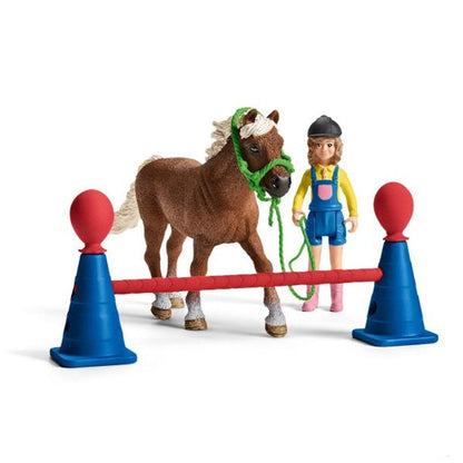 Schleich Pony Agility Training-42481-Animal Kingdoms Toy Store