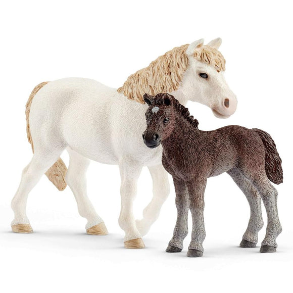 Schleich Pony Mare and Foal-42423-Animal Kingdoms Toy Store