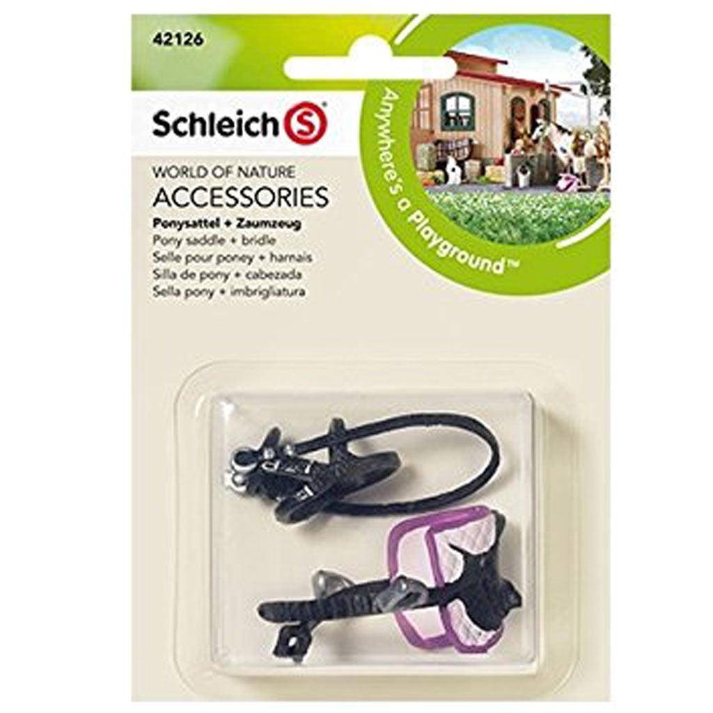 Schleich Pony Saddle and Bridle-42126-Animal Kingdoms Toy Store