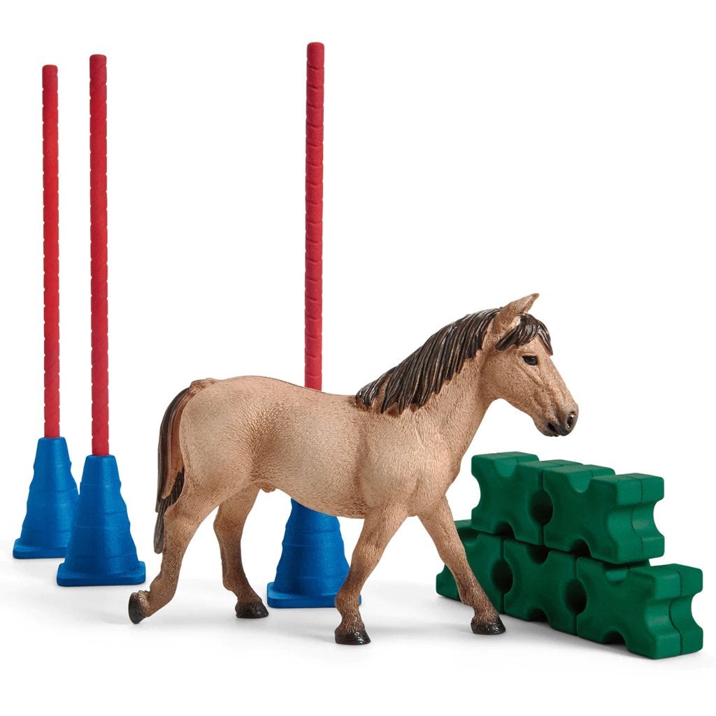 Schleich Pony Slalom-42483-Animal Kingdoms Toy Store