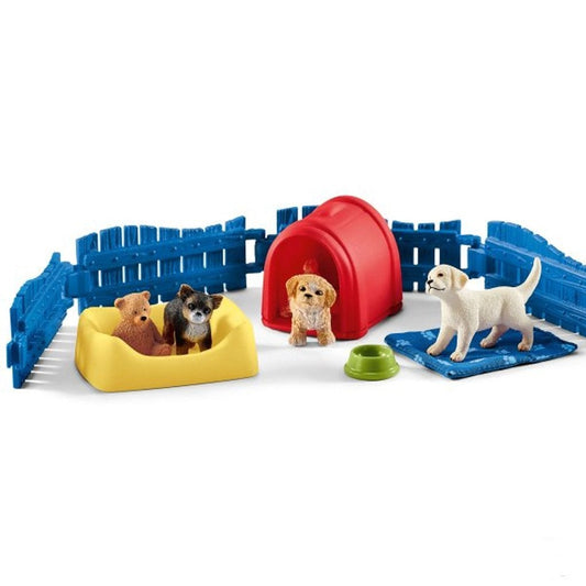 Schleich Puppy Pen-42480-Animal Kingdoms Toy Store