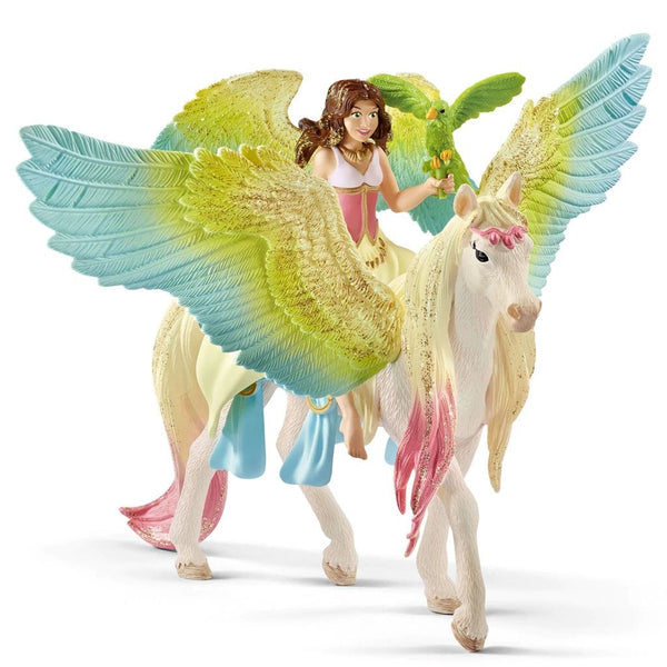 Schleich Surah with Glitter Unicorn-70566-Animal Kingdoms Toy Store
