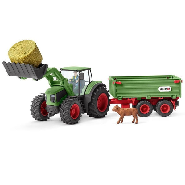 Schleich Tractor with Trailer-42379-Animal Kingdoms Toy Store