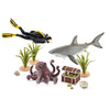 Schleich Treasure Hunt Diver-42329-Animal Kingdoms Toy Store