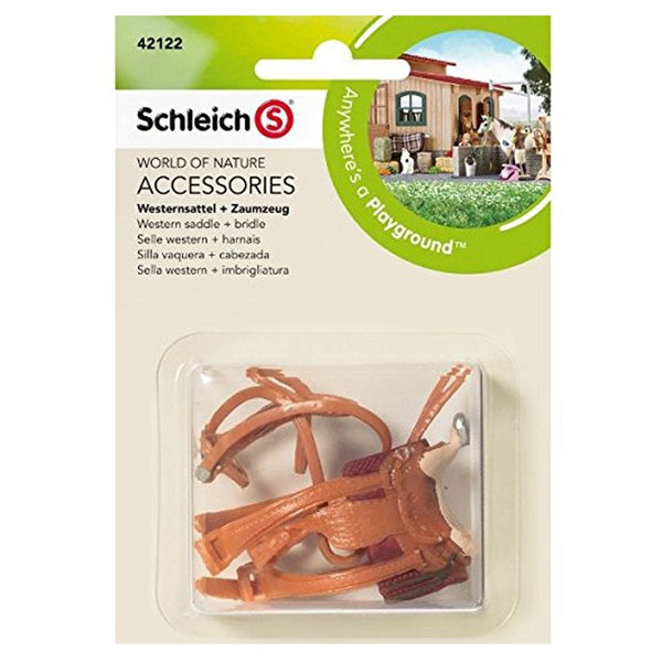 Schleich Western Saddle and Bridle-42122-Animal Kingdoms Toy Store